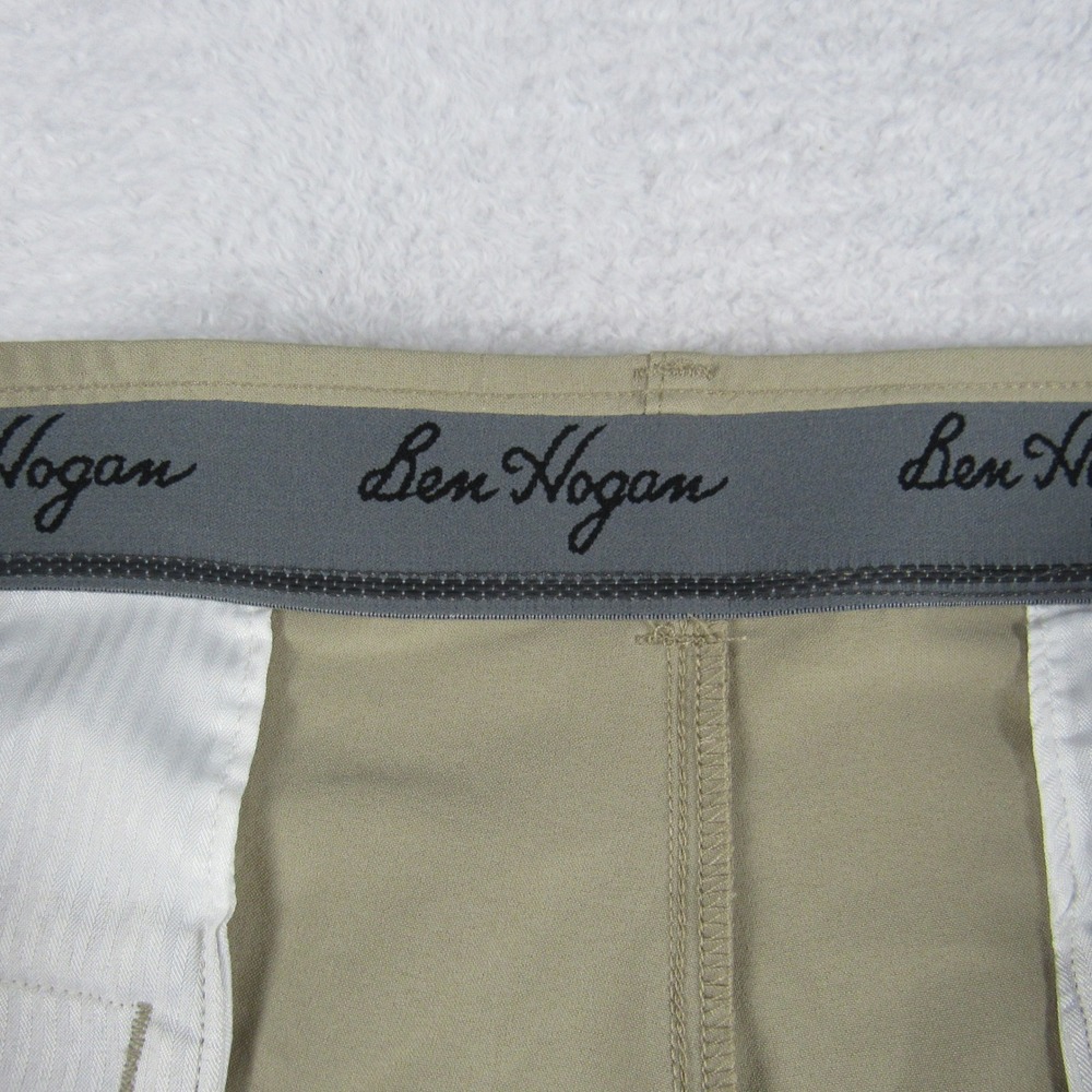 Ben Hogan Golf Shorts Mens Size 42 Tan Excellent Performance Stretch Khaki - Picture 8 of 8